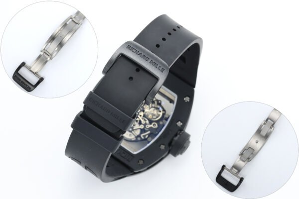 high-density fkm fluoroelastomer strap, grade 5 titanium folding clasp
