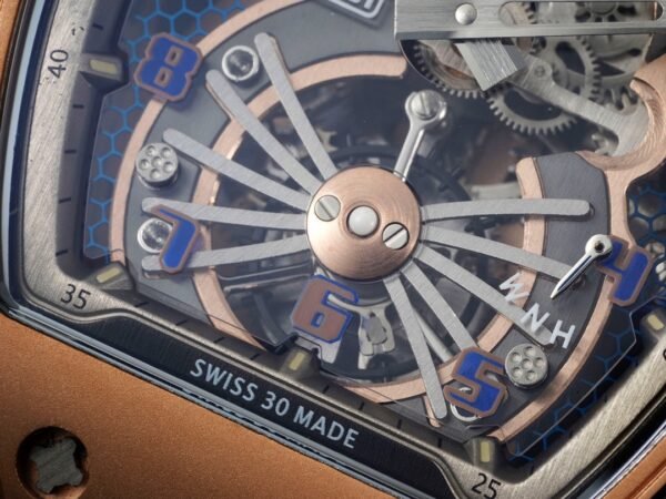 close-up tourbillon display