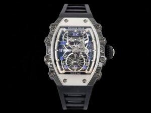 richard mille rm21-01 time machine tourbillon mechanical watch with black rubber