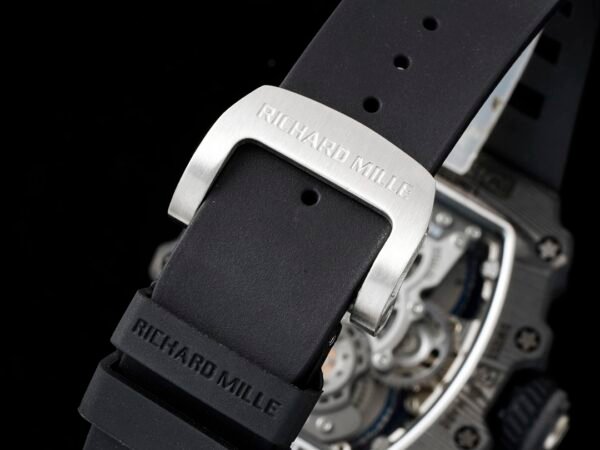 black fluoroelastomer strap ,richard mille titanium buckle
