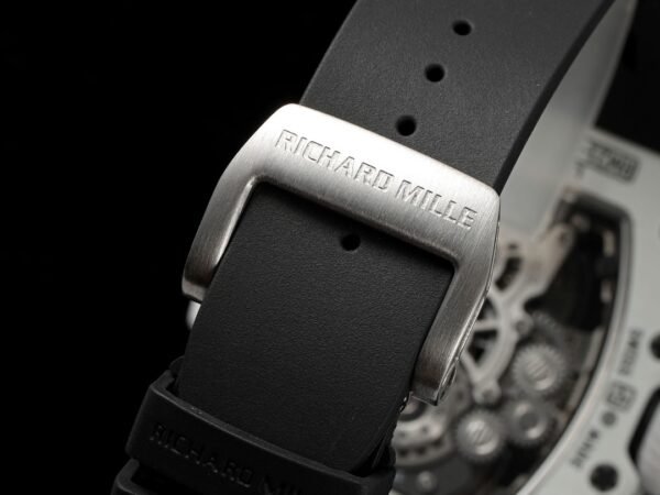 soft fluoroelastomer strap, richard mille titanium buckle