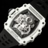 close-up details of the movement of the rm21-02 luxury sports watch.