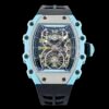 richard mille rm21-02 luxury men tourbillon watch rubber black starp