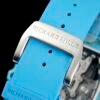 soft fluoroelastomer strap, richard mille titanium buckle