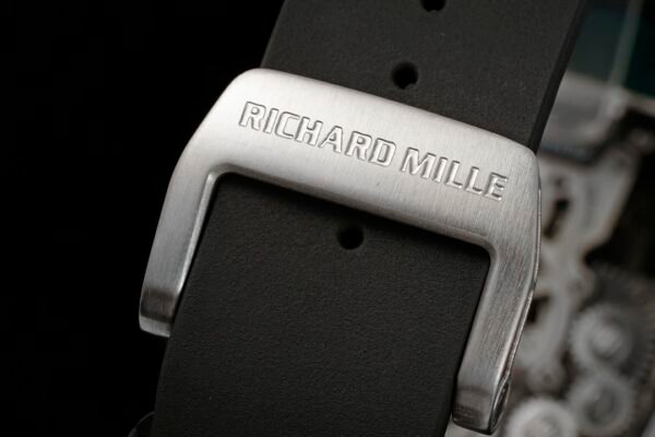 soft fluoroelastomer strap, richard mille titanium buckle