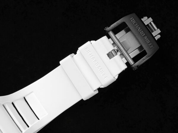 soft fluoroelastomer strap, richard mille titanium buckle