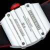 detailed image of the back of the carbon TPT case with 4 titanium Torx screws.