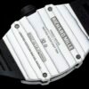 detailed image of the back of the carbon TPT case with 4 titanium Torx screws.