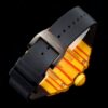 soft fluoroelastomer strap, richard mille titanium buckle
