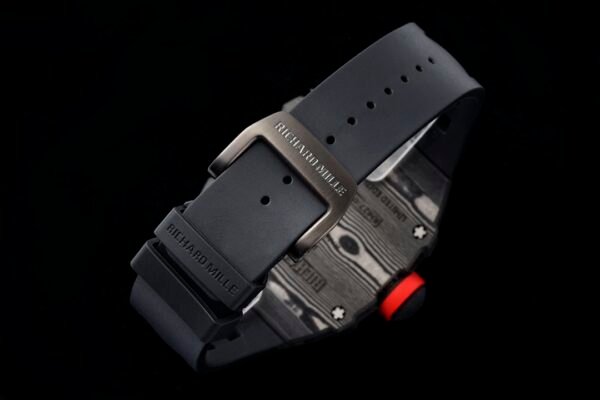 soft fluoroelastomer strap, richard mille titanium buckle