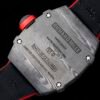 detailed image of the back of the quartz TPT case with 4 titanium Torx screws.