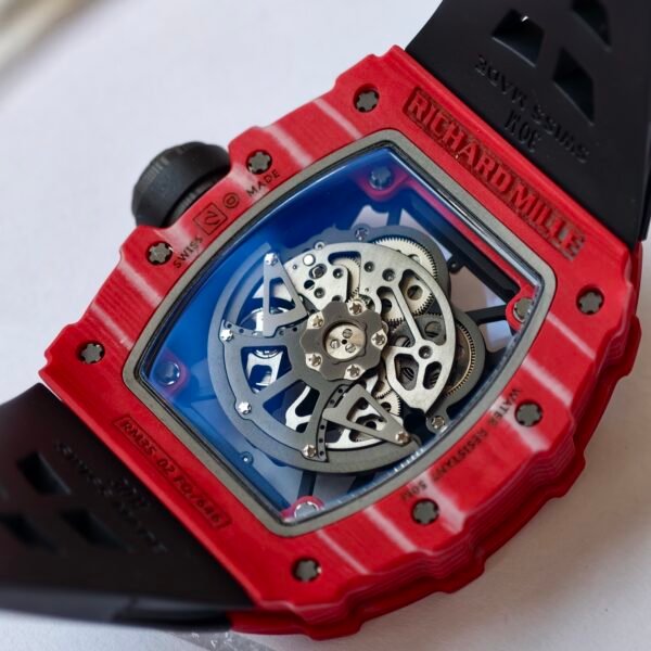 rm35-02 rafa super clone back case showing rmal1 movement