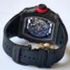 high-density fkm fluoroelastomer strap, grade 5 titanium folding clasp