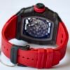 high-density fkm fluoroelastomer strap, grade 5 titanium folding clasp