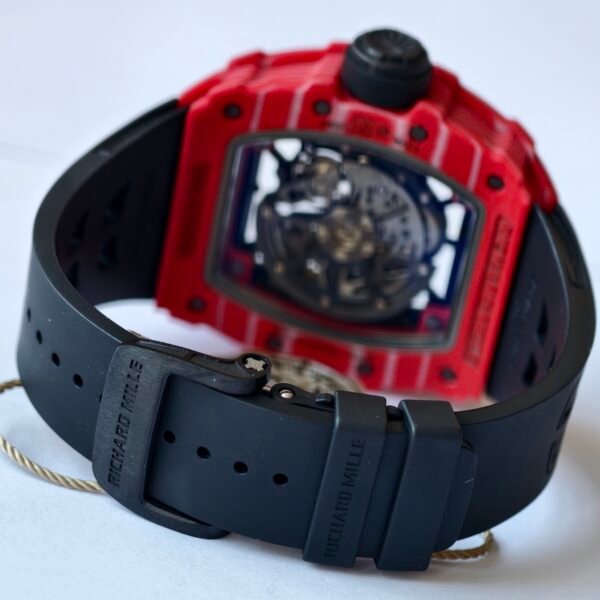 high-density fkm fluoroelastomer strap, grade 5 titanium folding clasp