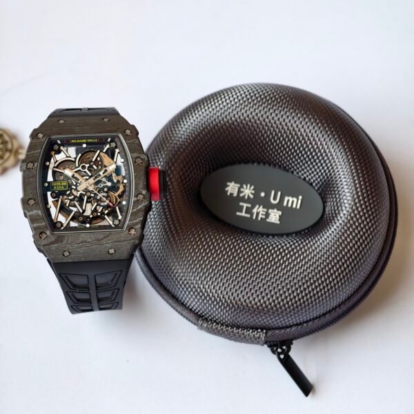 rm35-02 carbon NTPT, comes with a free watch case for protection.