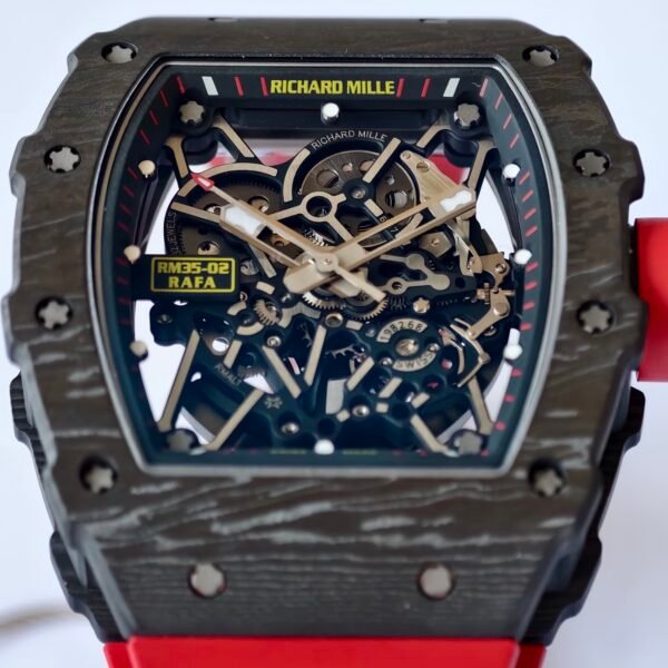 rm35-02 rafa skeleton carbon fiber super clone angled view
