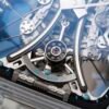sapphire crystal case, cable-suspension, tourbillon movement