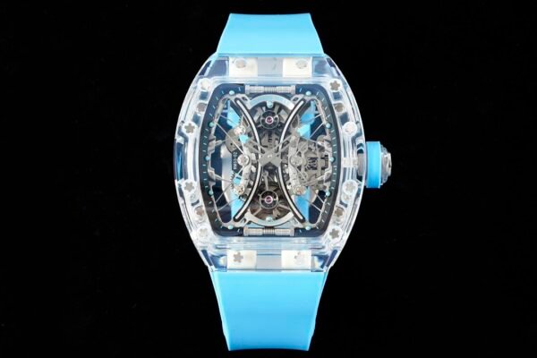 luxury unconventional rm35-02 tourbillon full sapphire crystal watch