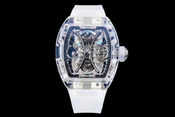 luxury unconventional rm35-02 tourbillon full sapphire crystal watch