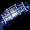 rm53-02 features a transparent sapphire to clearly see the internal structure of the movement. rm53-02 features a transparent sapphire to clearly see the internal structure of the movement.
