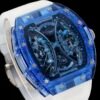 rm53-02 full sapphire crystal skeleton dial cable suspension