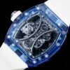 the sapphire crystal case back is adorned with 12 titanium alloy screws, clearly revealing the high-quality internal movement. the sapphire crystal case back is adorned with 12 titanium alloy screws, clearly revealing the high-quality internal movement.