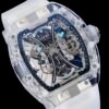 rm53-02 full sapphire crystal skeleton dial cable suspension