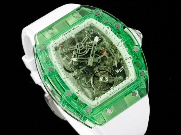 luxurious rm56-01 tourbillon watch is crafted entirely from sapphire crystal. luxurious rm56-01 tourbillon watch is crafted entirely from sapphire crystal.