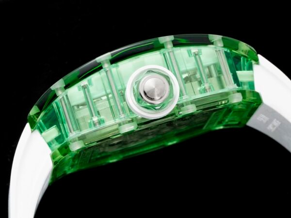 screw-down titanium crown with clear protective rubber o-ring screw-down titanium crown with clear protective rubber o-ring