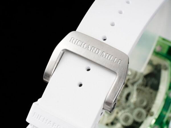 translucent soft rubber strap with titanium deployment buckle translucent soft rubber strap with titanium deployment buckle