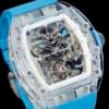 luxurious rm56-01 tourbillon watch is crafted entirely from sapphire crystal. luxurious rm56-01 tourbillon watch is crafted entirely from sapphire crystal.