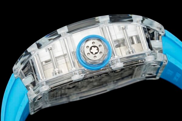 screw-down titanium crown with clear protective rubber o-ring screw-down titanium crown with clear protective rubber o-ring