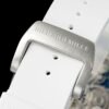 translucent soft rubber strap with titanium deployment buckle