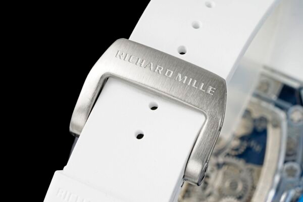 translucent soft rubber strap with titanium deployment buckle