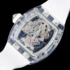 transparent case back perfectly showcases the details of the movement from every angle.