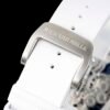 translucent soft rubber strap with titanium deployment buckle