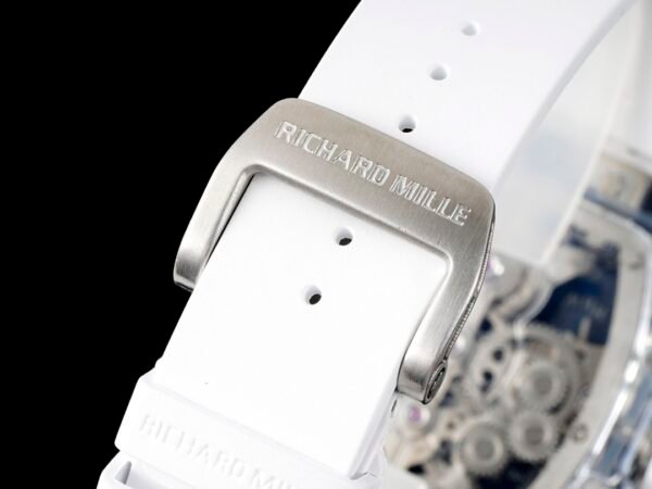 translucent soft rubber strap with titanium deployment buckle