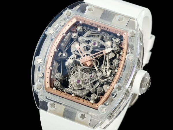 Skeletonized Dial with 3D Depth Layout and Luminous Accents