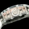 screw-down titanium crown with clear protective rubber o-ring