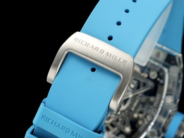 translucent soft rubber strap with titanium deployment buckle