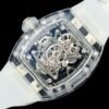 rm56-02 transparent case back perfectly showcases the details of the movement from every angle.