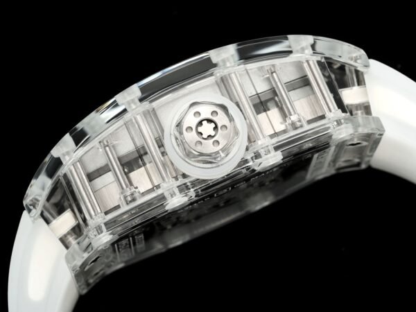 screw-down titanium crown with clear protective rubber o-ring screw-down titanium crown with clear protective rubber o-ring