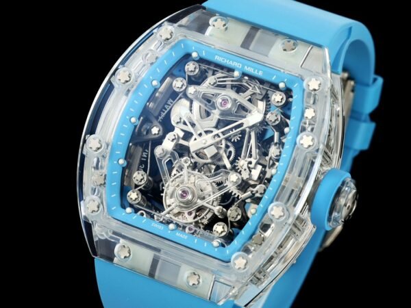 Skeletonized Dial with 3D Depth Layout and Luminous Accents