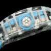 screw-down titanium crown with clear protective rubber o-ring