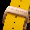 high-performance anti-dust yellow rubber strap with titanium clasp