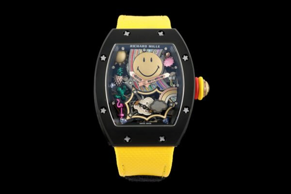 rm88 automatic tourbillon smiley is like a miniature amusement park inside, offering a lot of fun.