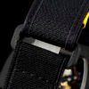 high-performance anti-dust yellow fabric strap with titanium clasp
