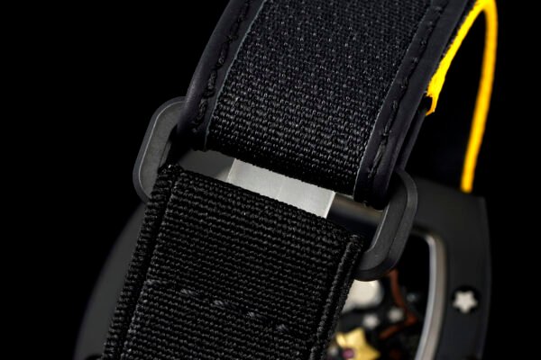 high-performance anti-dust yellow fabric strap with titanium clasp