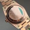 luxury men watch, 40mm, 18 rose gold, gold dog head, au750, crown logo display.